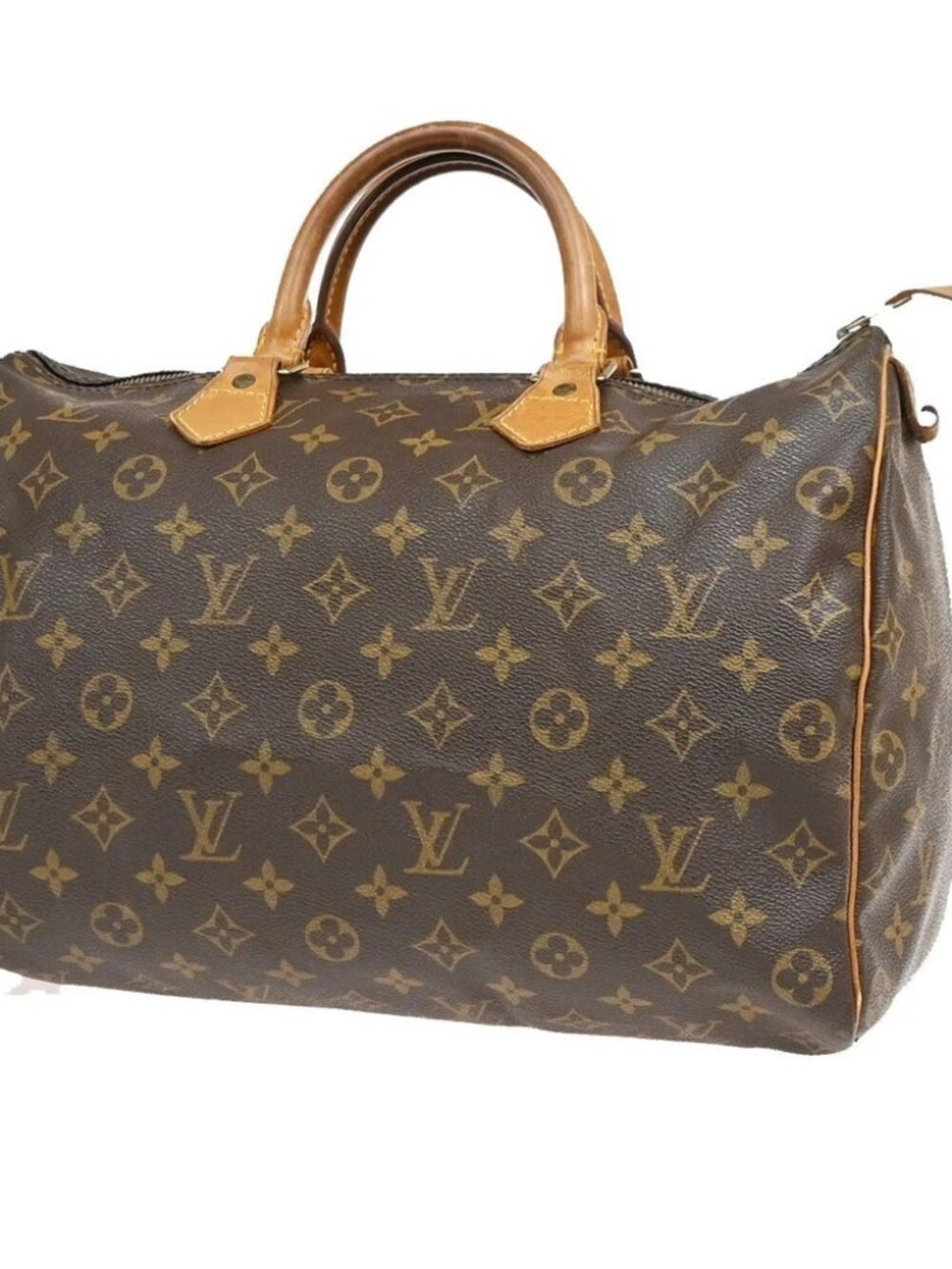 LOUIS VUITTON Speedy 35 Travel Hand Bag Monogram Leather Brown M41524 93KE271